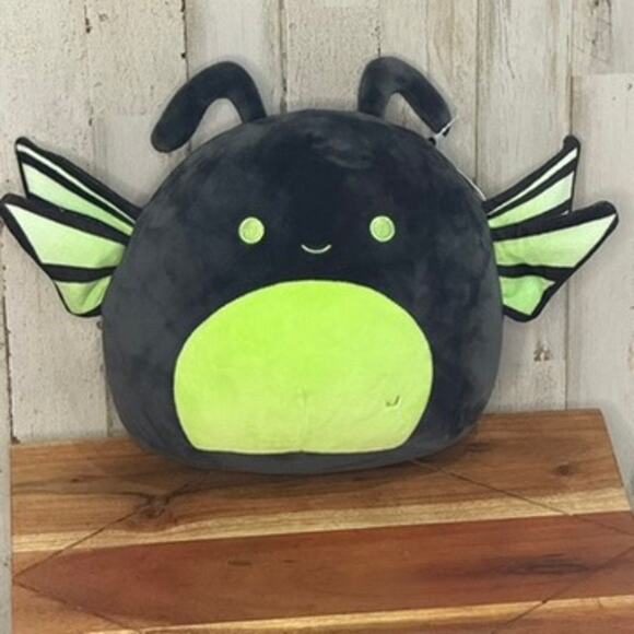 NWT Squishmallows Fury Hornet Plush Toy Black & Green Medium 10" - Picture 1 of 5